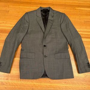 Paul Smith Grey Wool Blazer Soho Fit Made in Italy